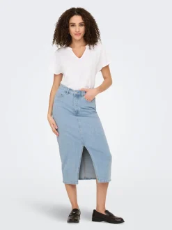 JDYDAKOTA Jean Jupe en denim Jupe midi