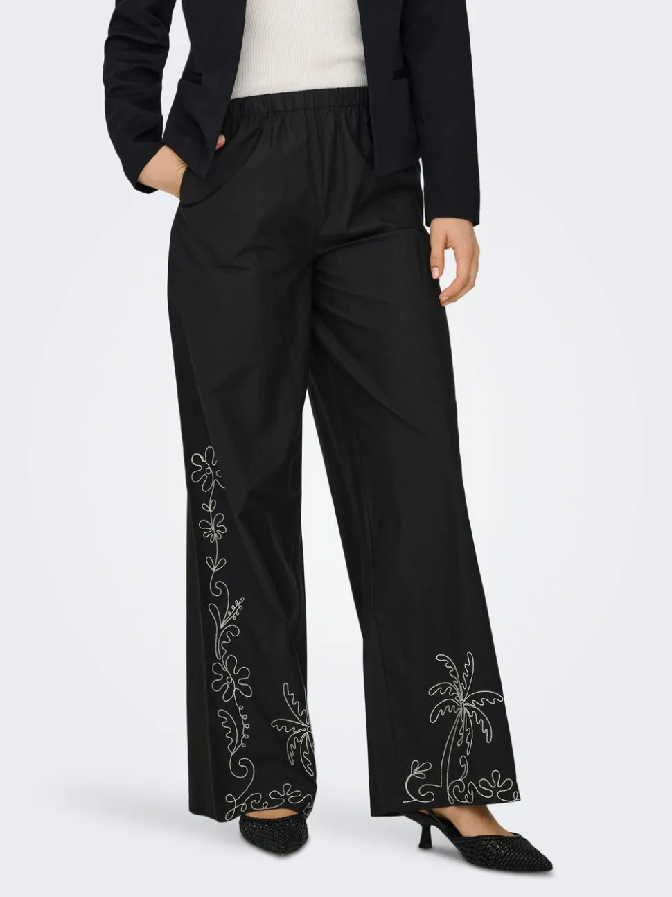 JDYELIZA Wide Leg Fit Pantalon