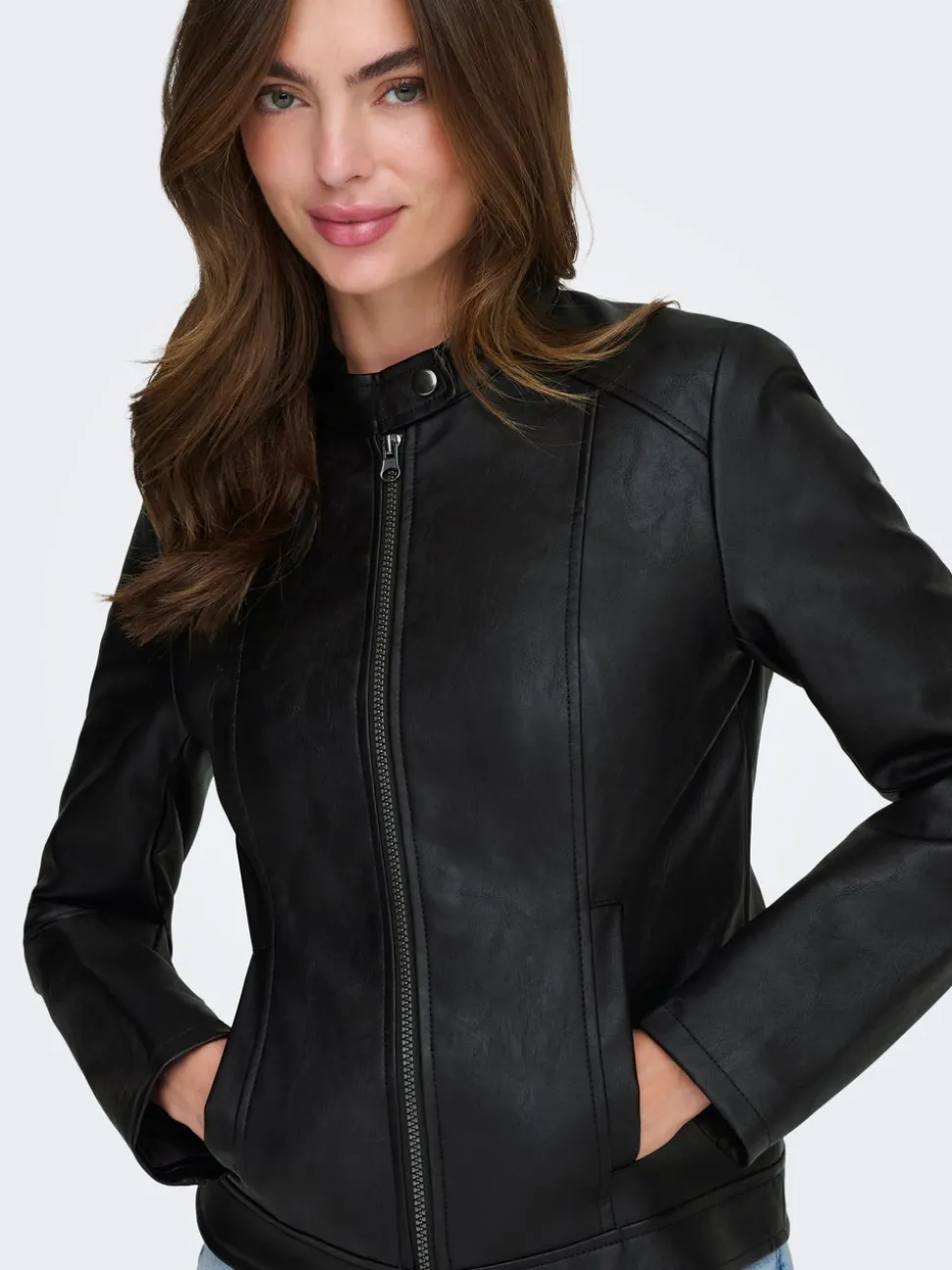 JDYEMILY Veste en cuir synthétique