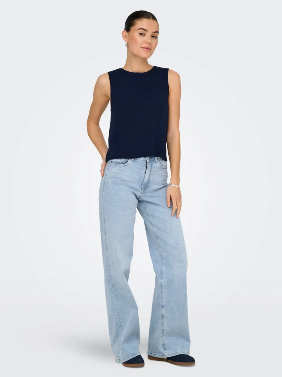 JDYFELINA-FINA Taille haute Wide Leg Fit Jeans