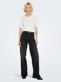 JDYFELINA-FINA Taille haute Wide Leg Fit Jeans