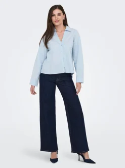 JDYFELINA-FINA Taille haute Wide Leg Fit Jeans