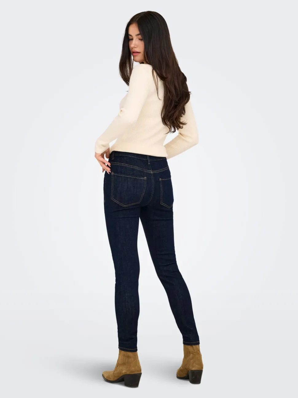 JDYFINA Taille moyenne Skinny Fit Longueur cheville Jeans