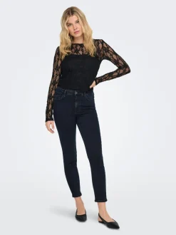 JDYFINA Taille moyenne Skinny Fit Longueur cheville Jeans