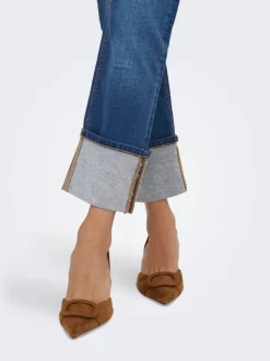 JDYFINA Taille moyenne Straight Fit Jeans