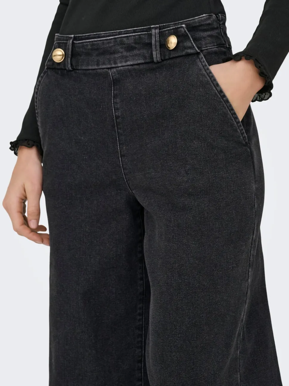 JDYGEGGO Taille haute Wide Leg Fit Jeans