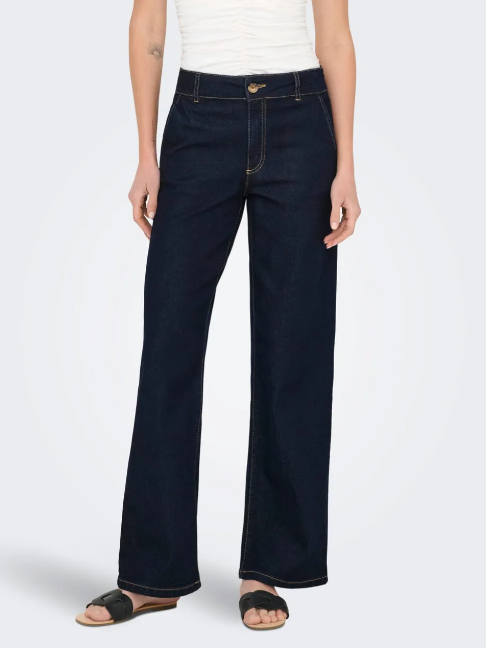 JDYGEGS Taille haute Wide Leg Fit Jeans