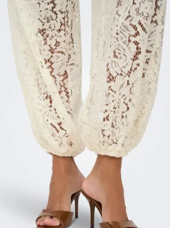 JDYJULIA Balloon Fit Pantalon en dentelle