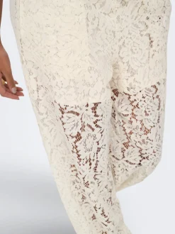 JDYJULIA Balloon Fit Pantalon en dentelle