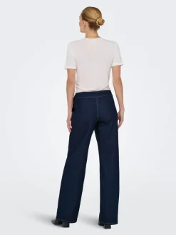 JDYLIZZIE Taille moyenne Wide Leg Fit Jeans