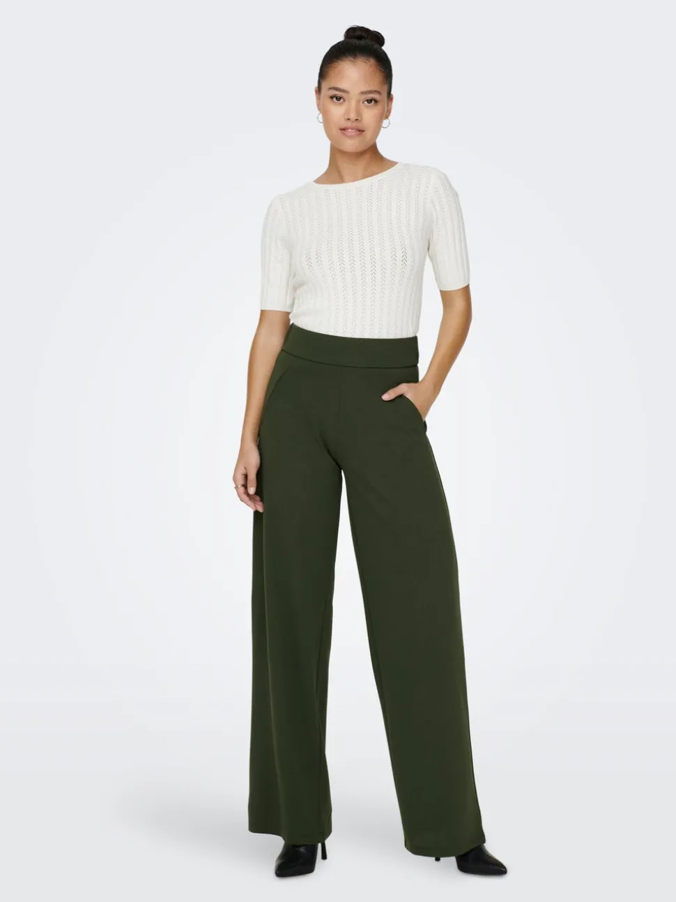 JDYLOUISVILLE Wide Leg Fit Pantalon à jambe large
