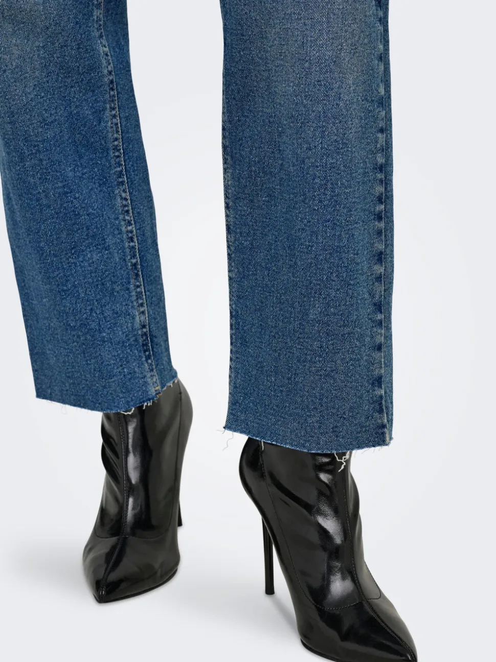 JDYLULLU Taille haute Straight Fit Longueur cheville Jeans