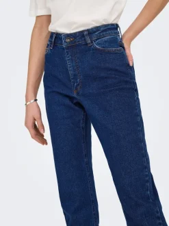 JDYLULLU Taille haute Straight Fit Longueur cheville Jeans