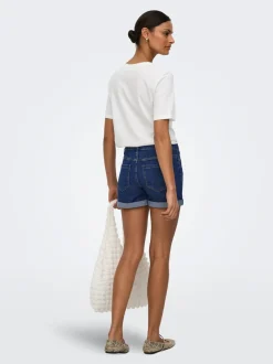 JDYMOON Taille moyenne Regular Fit Short en denim