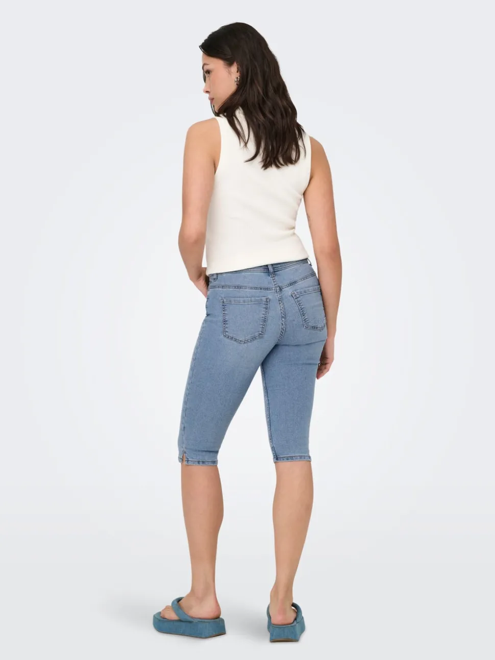 JDYMOON Taille moyenne Skinny Fit capri Jeans