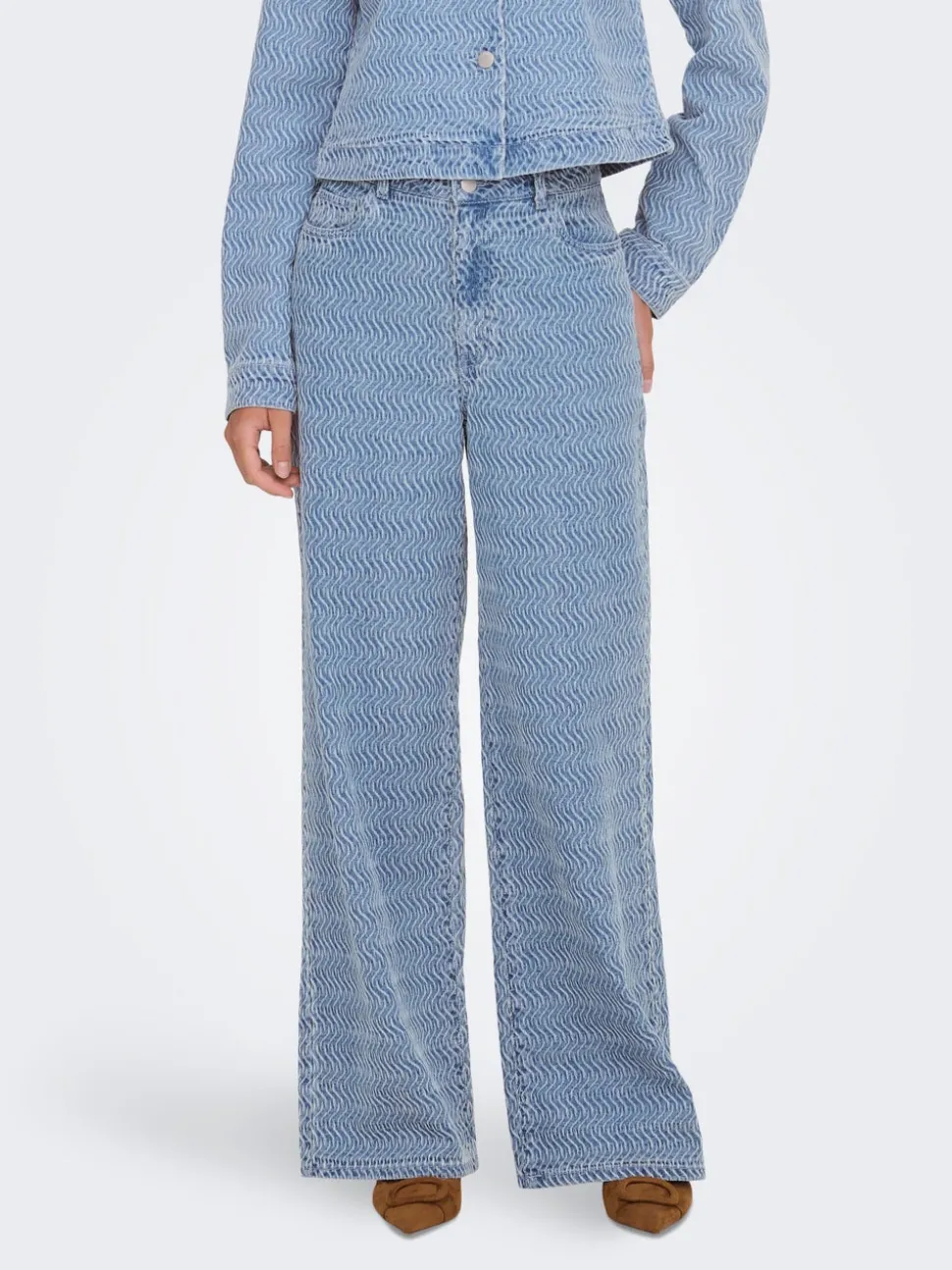 JDYNICO Taille haute Wide Leg Fit Jeans