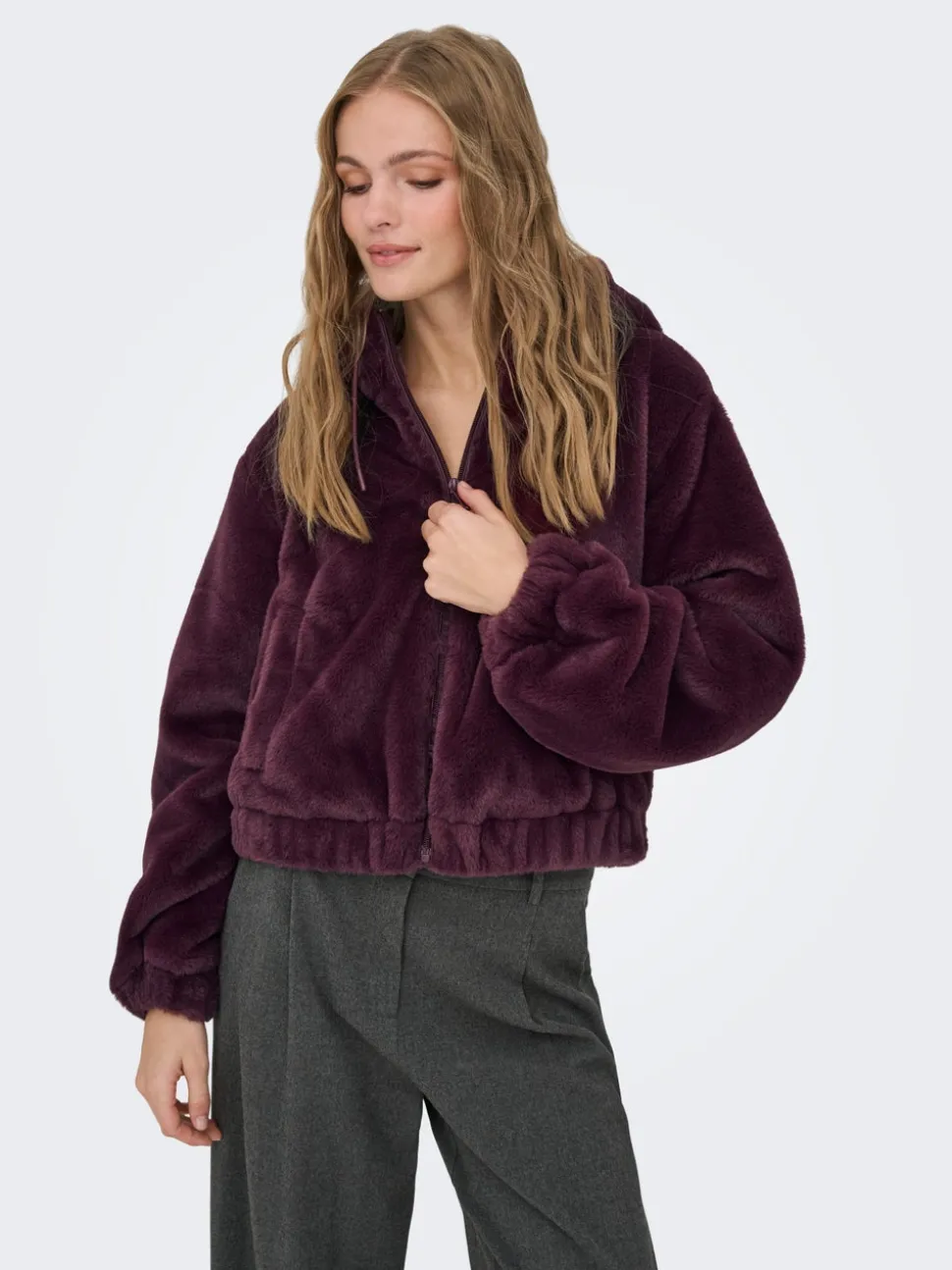 JDYOLA Veste en fourrure synthétique