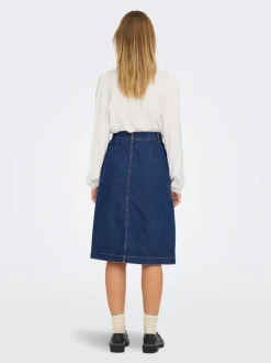 JDYOLIVIA Jean Jupe en denim Jupe longue