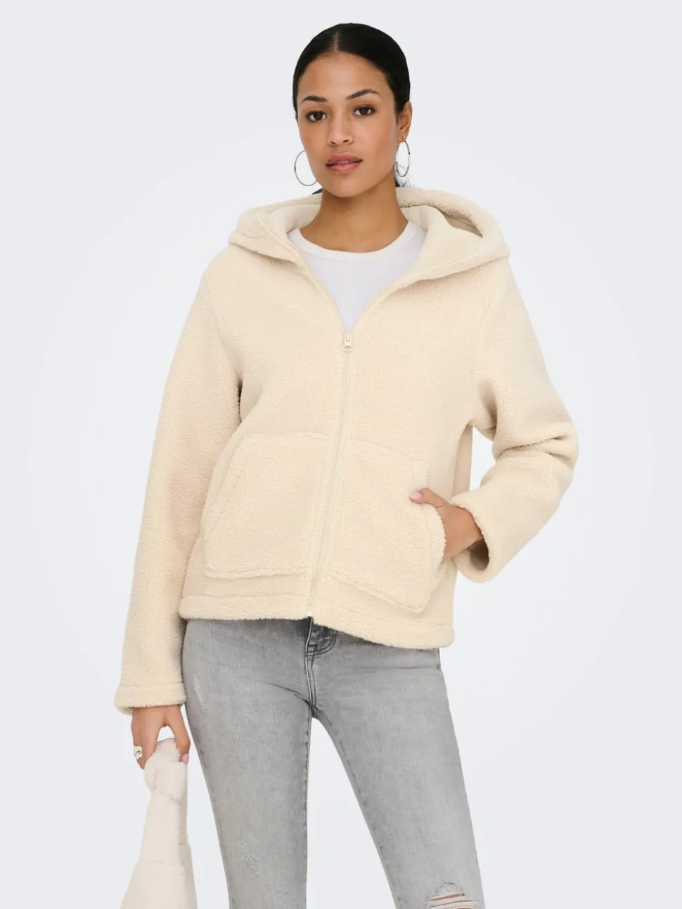 JDYREBA Manteau en peluche