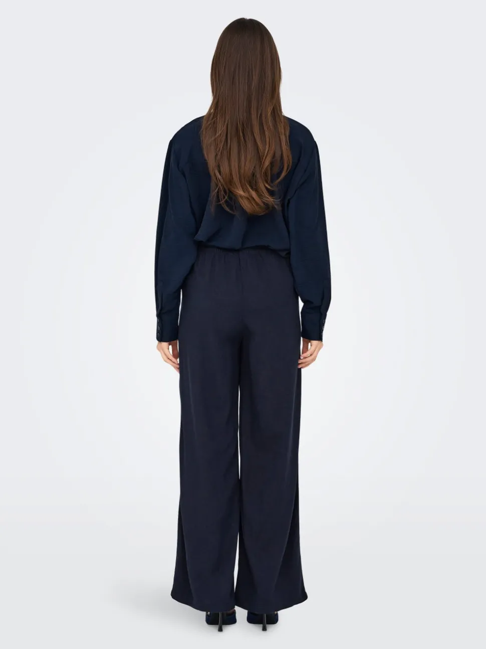 JDYSAY Loose Fit Lin Pantalon à jambe large