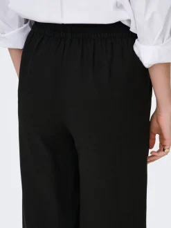 JDYSAY Loose Fit Lin Pantalon à jambe large