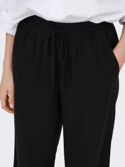 JDYSAY Loose Fit Lin Pantalon à jambe large