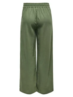 JDYSAY Loose Fit Lin Pantalon à jambe large