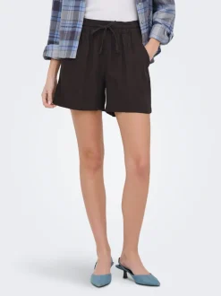 JDYSAY Taille haute Regular Fit Lin Short
