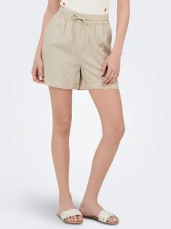 JDYSAY Taille haute Regular Fit Lin Short