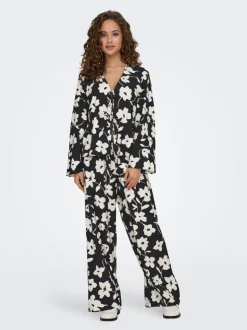 JDYSILAS Wide Leg Fit Pantalon à jambe large