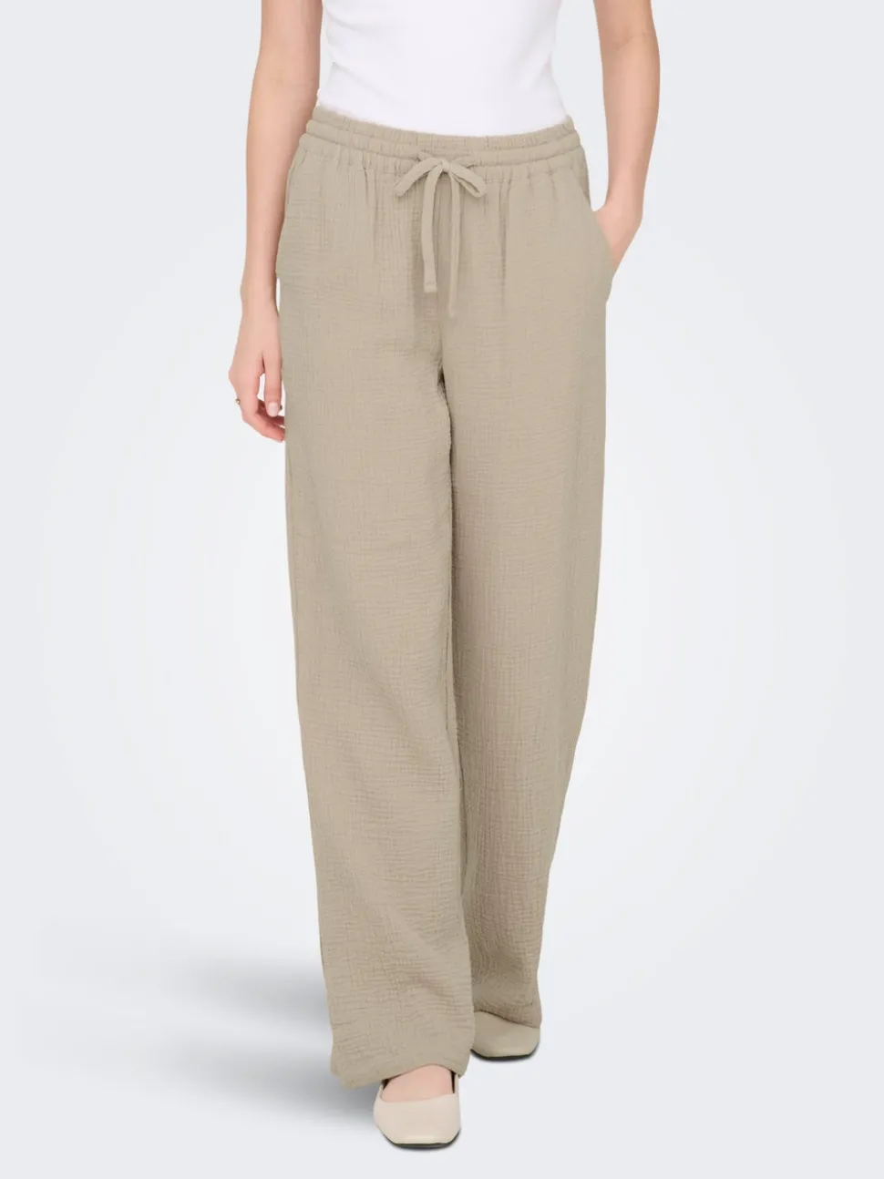 JDYTHEIS Wide Leg Fit Pantalon à jambe large