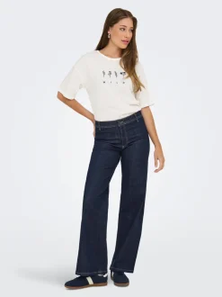 JDYVANESSA Taille moyenne Wide Leg Fit Jeans