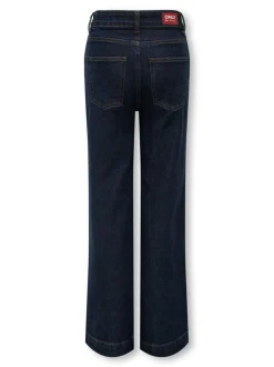 KOGHOPE Taille haute Wide Leg Fit Longueur cheville Jeans