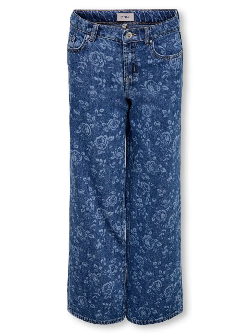 KOGHOPE Taille haute Wide Leg Fit Longueur cheville Jeans