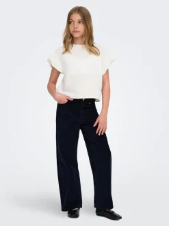 KOGHOPE Wide Leg Fit Corduroy Pantalon