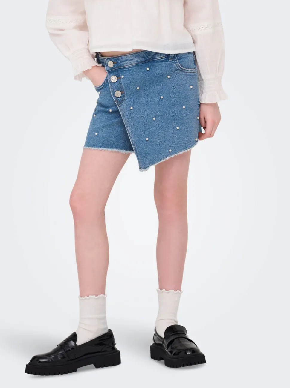 KOGJENNY Jean Jupe en denim Jupe courte