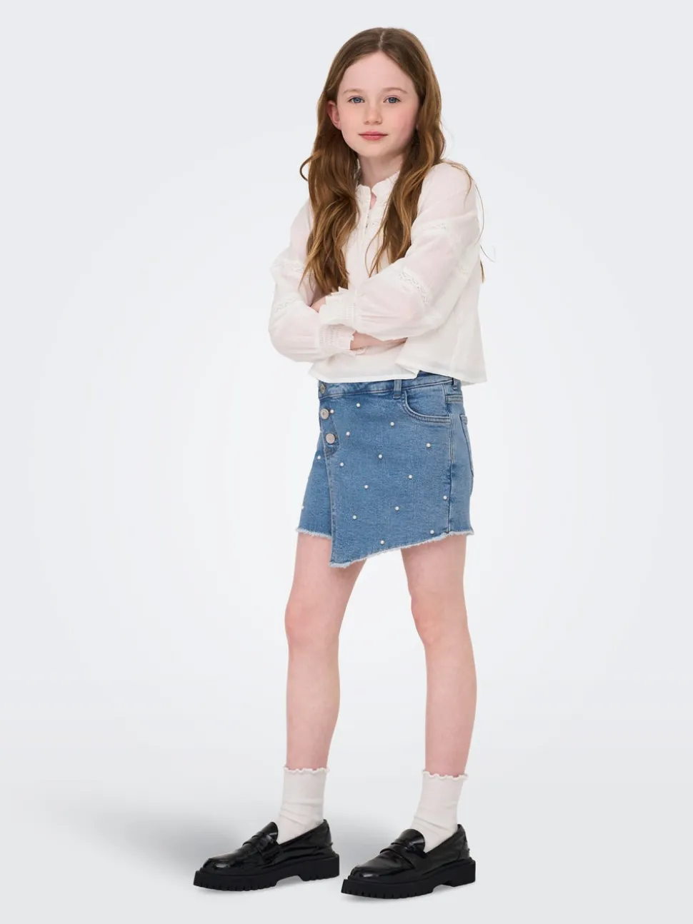KOGJENNY Jean Jupe en denim Jupe courte