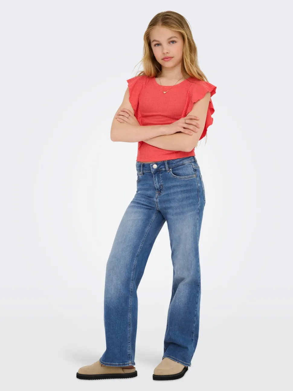 KOGMADISON Taille moyenne Wide Leg Fit Jeans