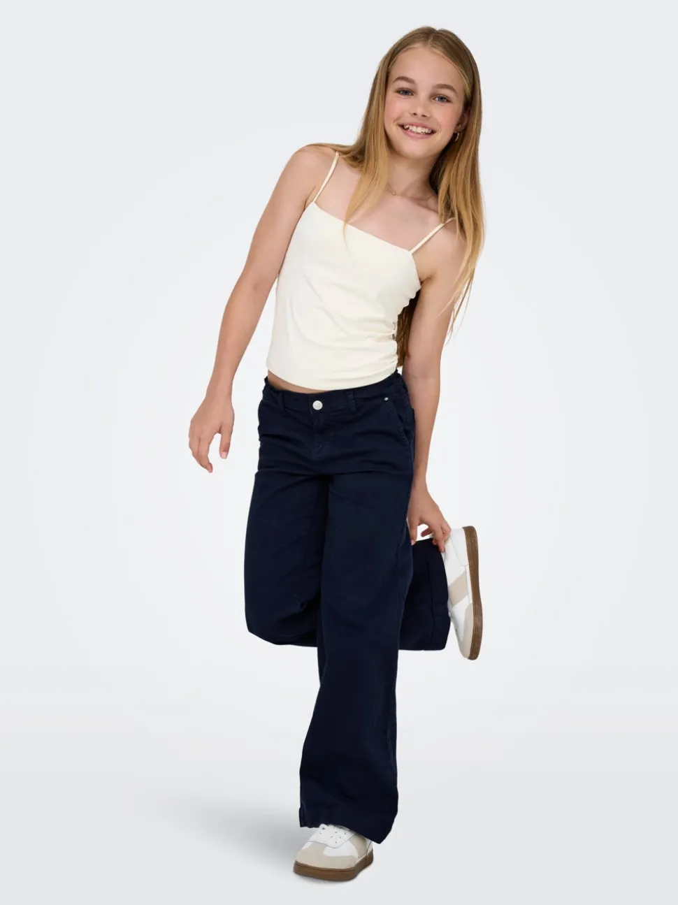 KOGNEW Pantalon à jambe large