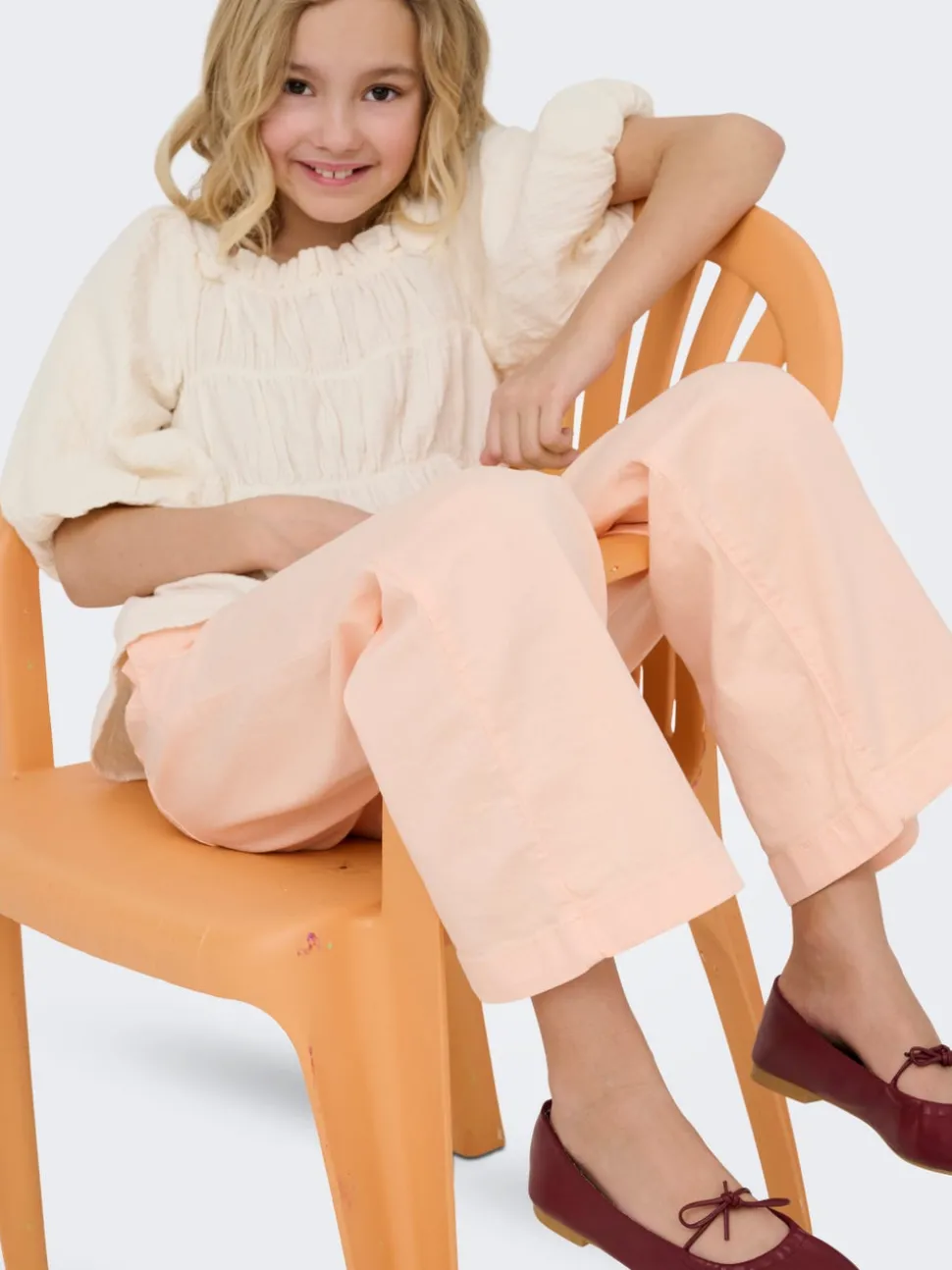 KOGNEW Pantalon à jambe large