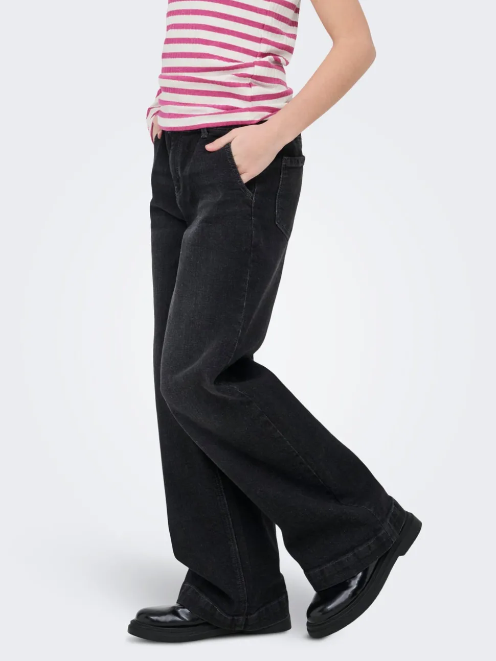 KOGNEW Taille moyenne Wide Leg Fit Jeans