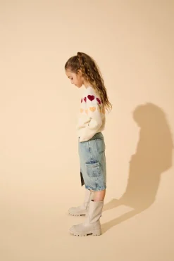 KOGPOSEY Jean Jupe en denim Jupe midi