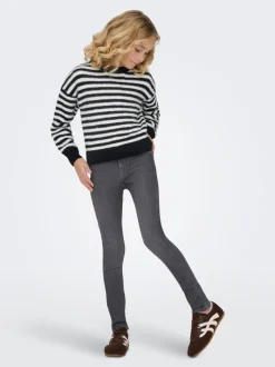 KOGRAIN Taille moyenne Skinny Fit Longueur cheville Jeans