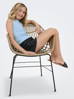KOGROBYN Straight Fit Short en denim