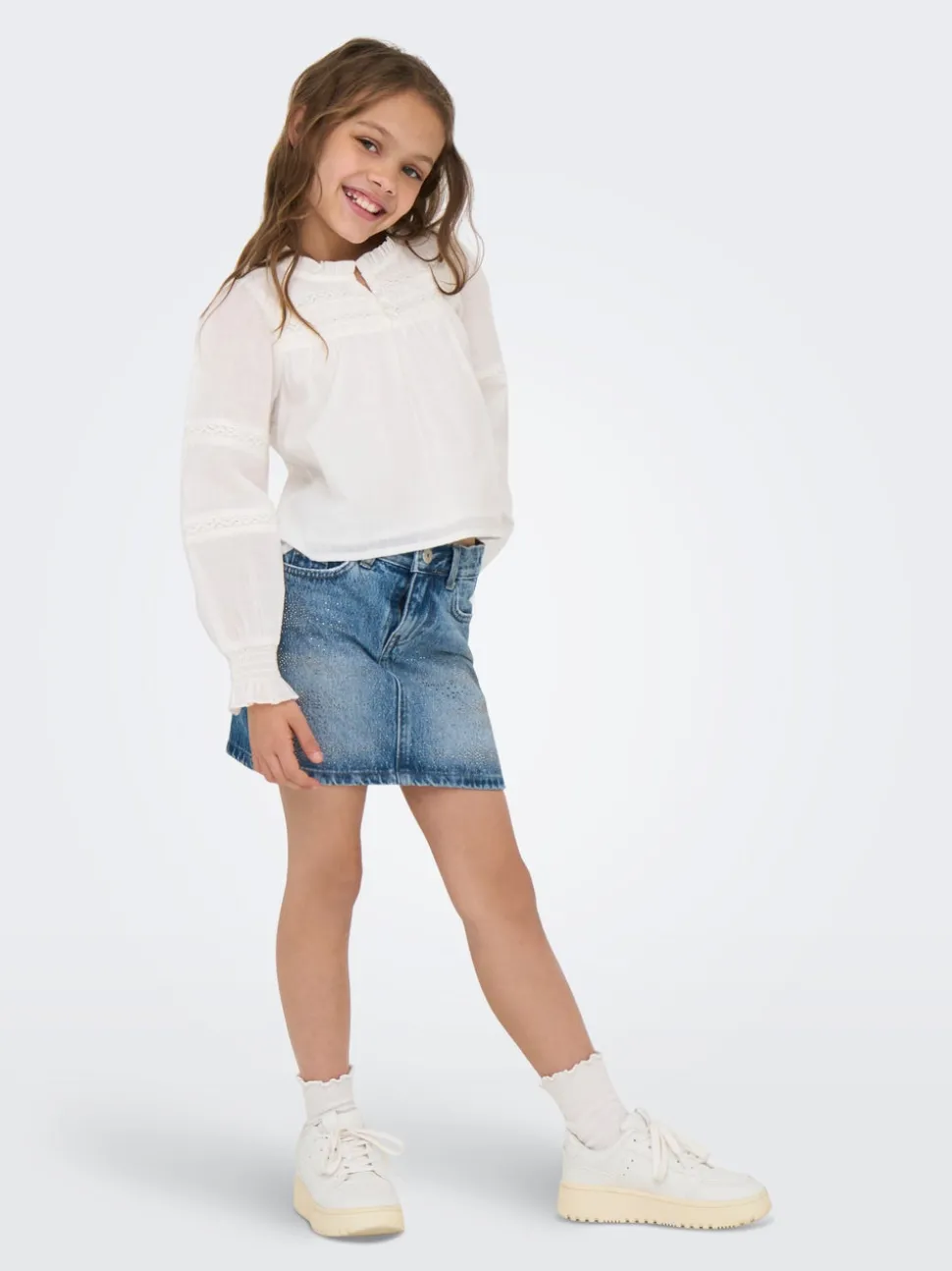 KOGSTELLA Jean Jupe en denim Jupe courte