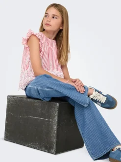 KOGYASMIN Taille moyenne Wide Leg Fit Jeans