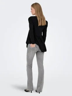 OLMBLUSH Taille moyenne Flared Fit Jeans