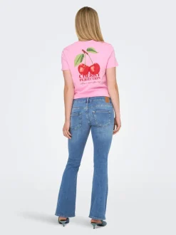 OLMBLUSH Taille moyenne Flared Fit Jeans