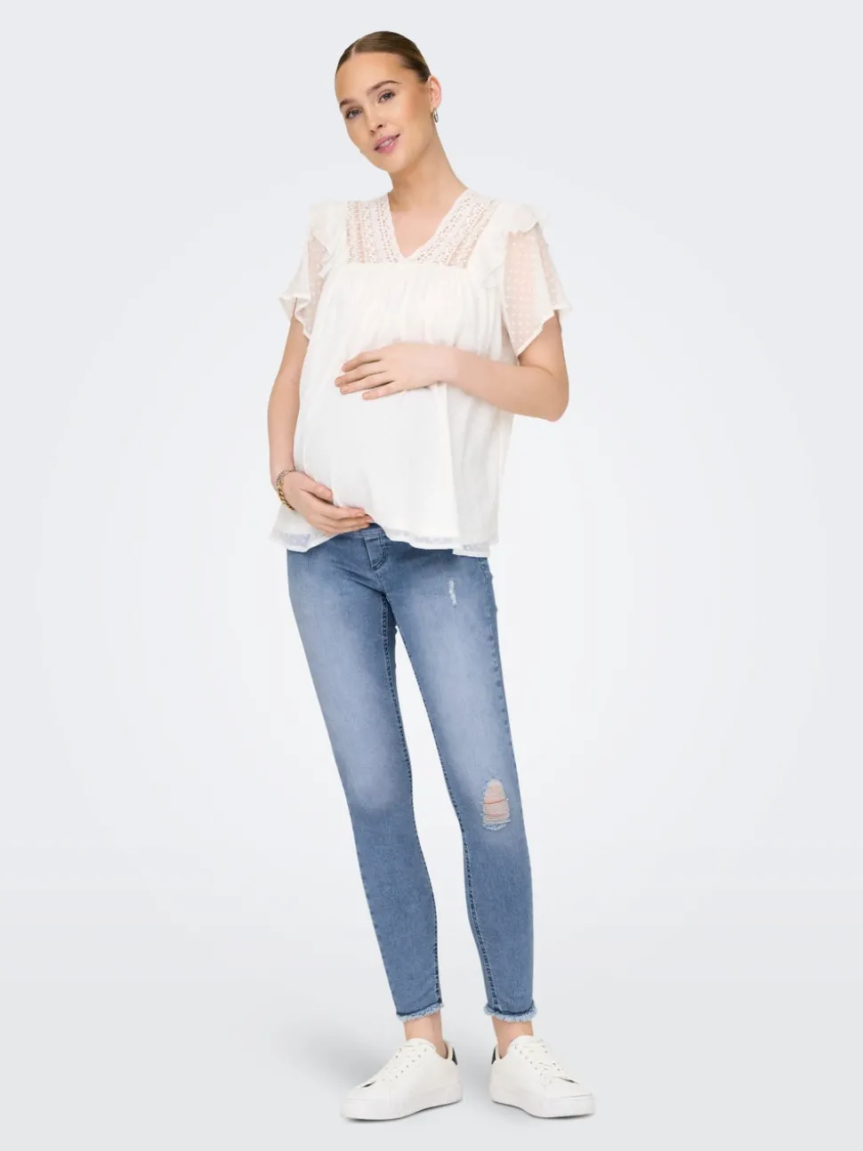 OLMBLUSH Taille moyenne Skinny Fit Longueur cheville Jeans