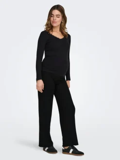 OLMEMMA Regular Fit Pantalon à jambe large
